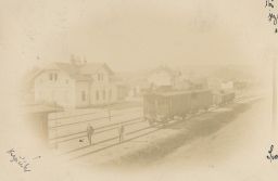 Železnice nádraží Jilemnice Město píše vyobrazený Krajíček 1900