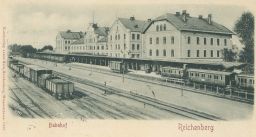Železnice nádraží Liberec Reichenberg 1900