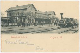 Železnice nádraží Leipa Česká Lípa 1899