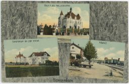 Železnice nádraží vila Malijovský snatorium Stein Borohrádek Rychnov nad Kněžnou lakovka