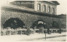 Železnice nádraží restaurace J. Bernat Český Těšín Karviná 30. léta