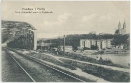 Železnice most Praha Vyšehrad nakl. Jedlička