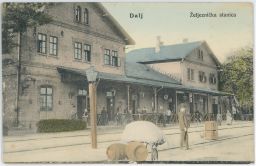 Železnice nádraží Chorvatsko Dalj Dalj Dálya Даљ 1908