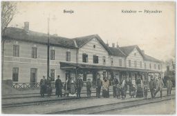 Železnice nádraží Sunja Суња Chorvatsko Sisak nakl. Gomerčič Zagreb 1906