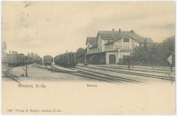 Železnice nádraží Gmünd České Velenice 1903
