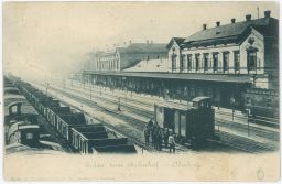 Železnice nádraží Bohumín Oderberg 1906