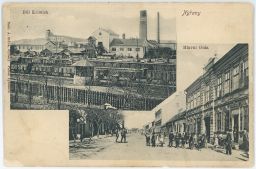 Železnice nádraží důl Krimich Likona Nýřany Nürschan Plzeň-sever 1907