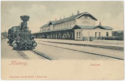 Železnice nádraží Klatovy Klattau nakl. Zachystal