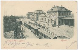 Železnice nádraží Ostrava Přívoz nakl.đKittl 1899
