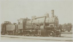 Železnice nádraží lokomotiva 264.135 WrN 1902 v.č. 4453.