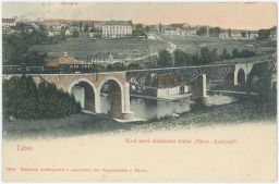 Železnice most Lužnice Tábor Bechyně