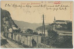 Železnice trať Podmokly Děčín 1901
