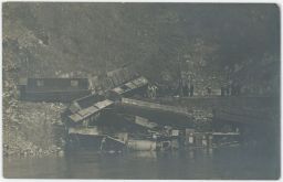 Železnice nehoda neštěstí Zbečno Berounka Rakovník 13.března 1916