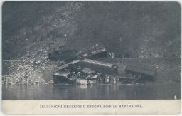 Železnice nehoda neštěstí Zbečno Berounka Rakovník 13.března 1916