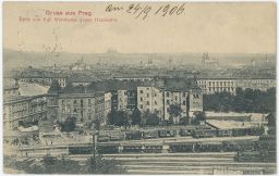 Železnice nádraží Praha 1906