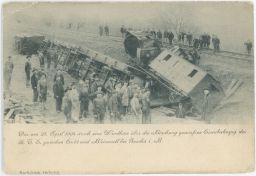 Železnice nehoda neštěstí Dubičná Blíževedly Česká Lípa 23. dubna 1904