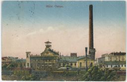 Železnice vagóny s uhlím jáma hutě Ostrava 1922