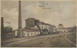 Železnice nádraží doly Janův důl Karviná Ostrava 1918