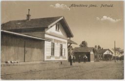 Železnice nádraží doly Albrechtova jáma Petřvald Karviná Ostrava 1921