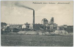 Důl šachta uhlí Albrechtova jáma Petřvald Karviná Ostrava 1907