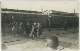 Železnice nádraží Těšín Karviná bulharský car Ferdinand arcivévoda Bedřich 1917