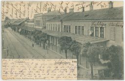 Železnice nádraží Lundenburg Břeclav 1903