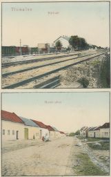 Železnice nádraží Horní ulice Tlumačov Otrokovice Zlín za císaře pána