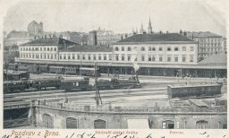 Železnice nádraží peron Brno