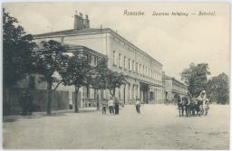 Železnice nádraží Řešov Rzeszów Reichshof Ряшiв Polsko 1915