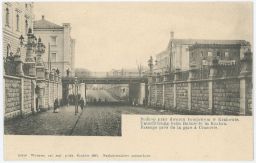 Železnice nádraží podjezd Krakov Polsko Lubicz 1902