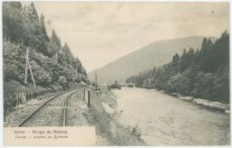 Železnice trať Skole Ско́ле Polsko Ukrajina 1902