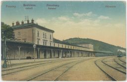 Železnice nádraží Pozsony Pressburg Bratislava 20.léta