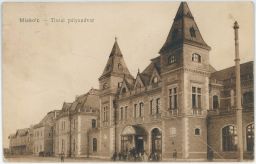 Železnice nádraží Miskolc Tiszai pályaudvar 1915