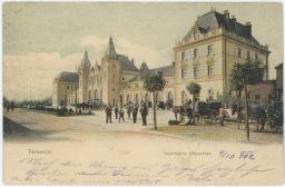 Železnice nádraží Maďarsko Magyar Hungaria Temesvár 1902