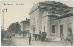 Železnice nádraží Nagykanizsa Maďarsko Magyar Hungaria 1915