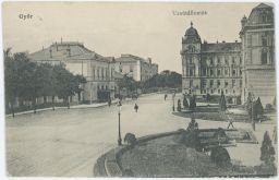 Železnice nádraží Maďarsko Magyar Hungaria Györ 1915