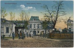 Železnice nádraží Máramarossziget Sighetu Marmației Rumunsko 1918