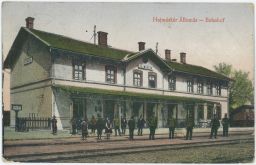 Železnice nádraží Hajmáskér Veszprém Maďarsko