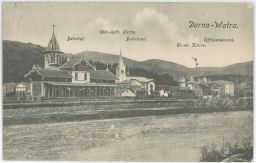 Železnice nádraží Dorna Watra Bad Vatra Dornei Rumunsko 1918