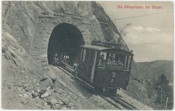 Železnice Die Rittnerbahn bei Bozen Schmalspurbahn 1912