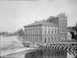 Praha, Nové Město, Nové mlýny čp. 1242, od západu