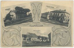 Železnice nádraží škola Horní ulice Tlumačov Zlín 20. léta