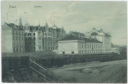 Železnice nádraží Plzeň zastávka 1905