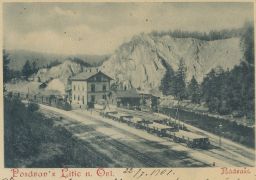 Železnice nádraží Litice Ústí nad Orlicí 1901