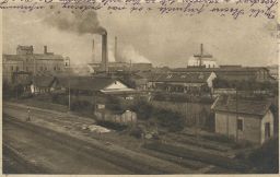 Železnice nádraží dílny c.k. dráhy Plzeň 1915