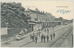 Železnice nádraží Velký Osek Kolín 1915