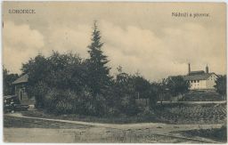 Železnice nádraží pivovar Lobodice Prostějov 30. léta