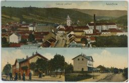 Železnice nádraží Ivančice Kounice Brno-venkov nakl. Zedníček
