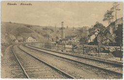 Železnice nádraží Blansko Klamovka 1921