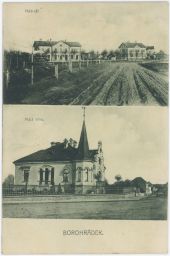 Železnice nádraží malá villa Borohrádek Rychnov nad Kněžnou 1911